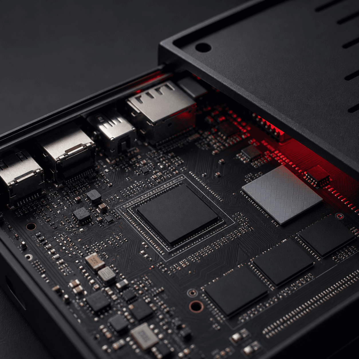 Mainboard Android Box đang được kiểm tra firmware